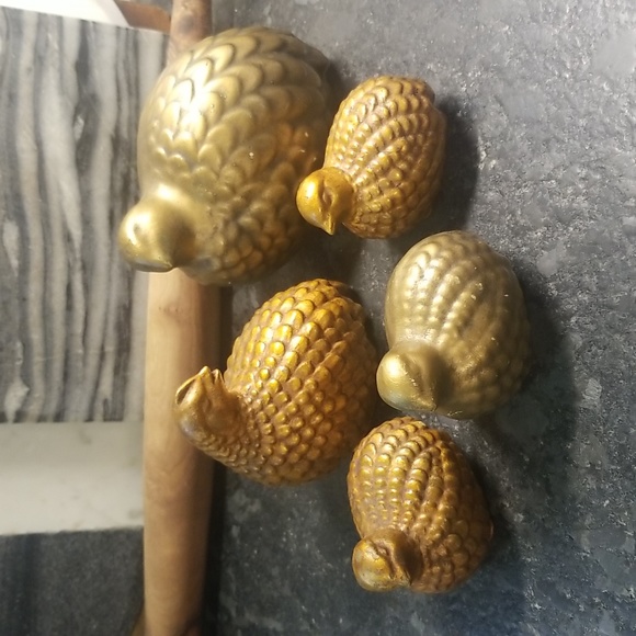 Vintage 1960/70s Arnel's Ceramic Quail Family of 5 Set - Picture 1 of 16